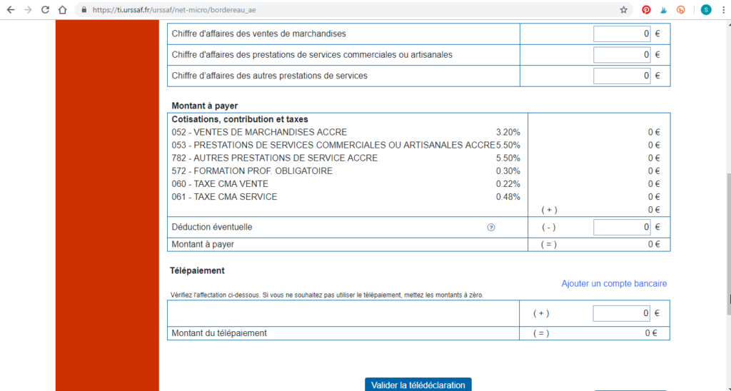 Comment déclarer son CA en auto entrepreneur - Step 4