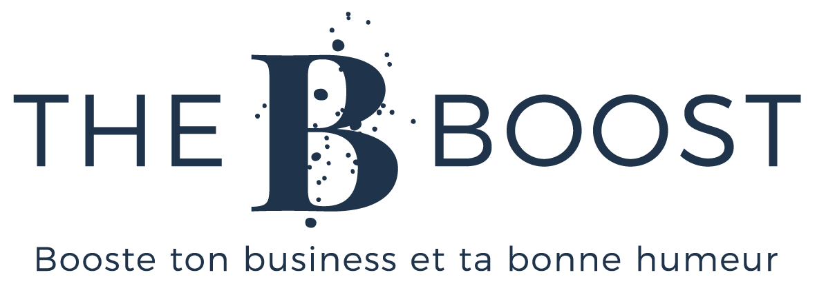 logo thebboost bleu tagline
