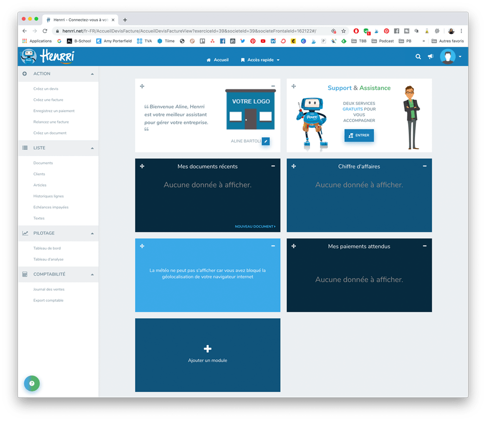 Henrri logiciel de comptabilité micro entreprise 1