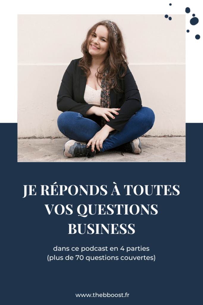 Je réponds à 70+ questions qu'on me pose. Un article et un podcast www.thebboost.fr #coachingbusiness