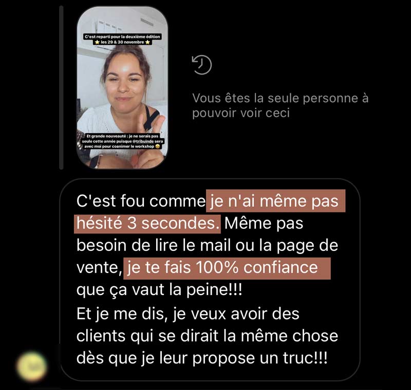 témoignage workshop