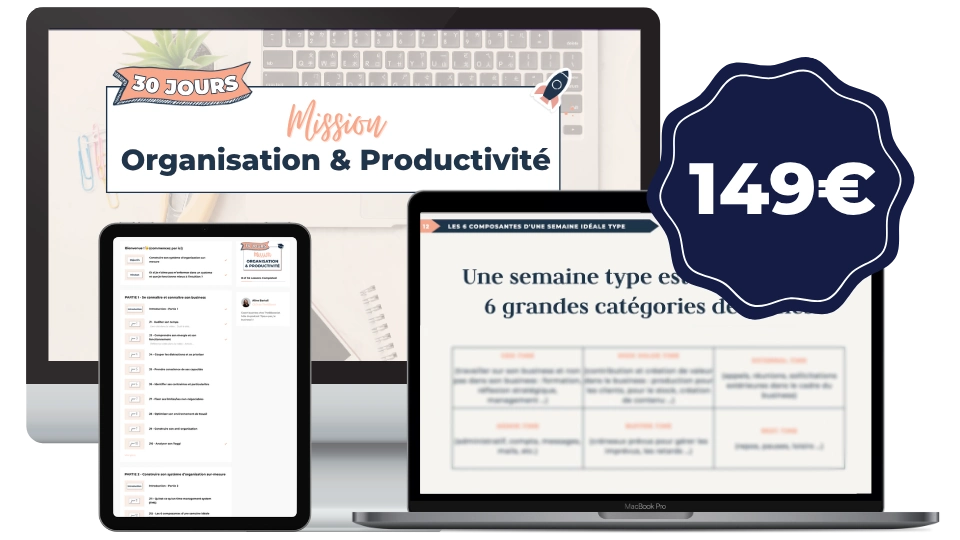 Mission organisation productivité